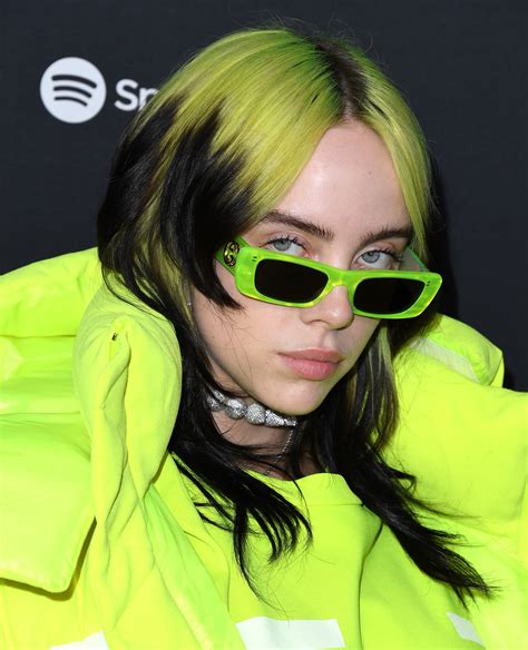 billie eilish green glasses.